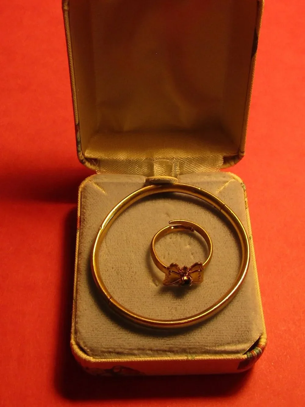 Vintage 1/20 14K Gold Filled Signed HFG (Henry F Barrows) ANTIQUE BABY BRACELET